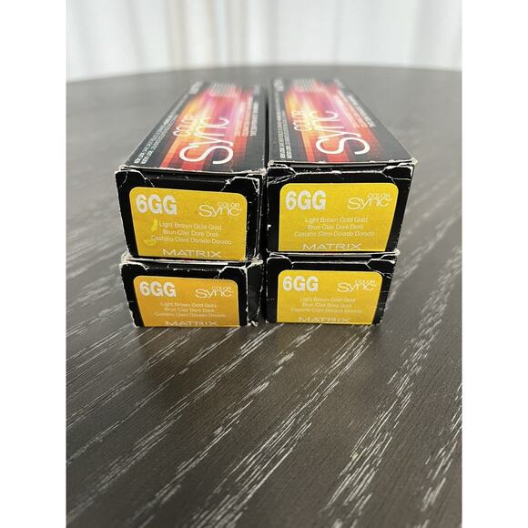 Matrix Color Sync Demi Permanent Hair Color 6GG Light Brown Gold 2 oz - Lot of 4 - Picture 1 of 4